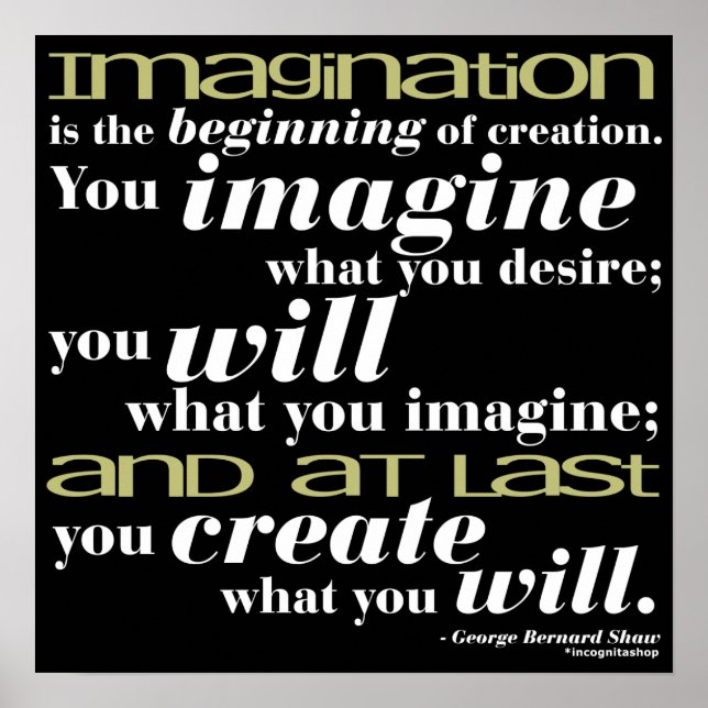 Affiches George Bernard Shaw Citation (Devant)