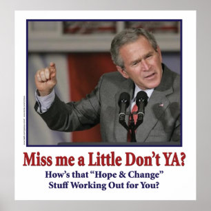 Affiches George Bush/Miss Me Just a Little ?