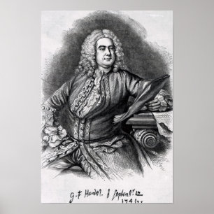 Affiches George Frederick Handel, 1749