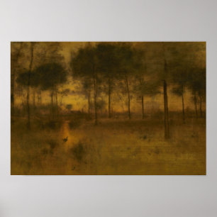 Affiches George Inness - La maison du héron