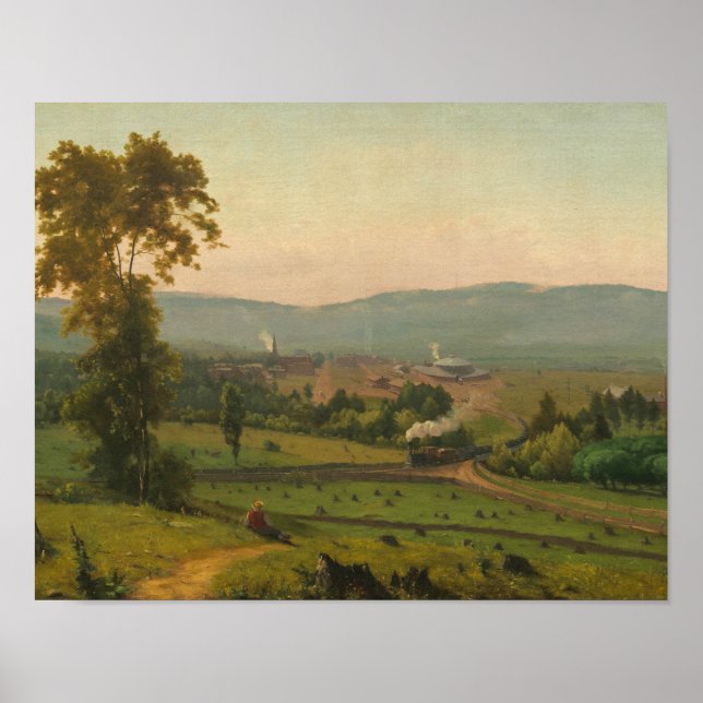 Affiches George Inness - La vallée de Lackawanna (Devant)