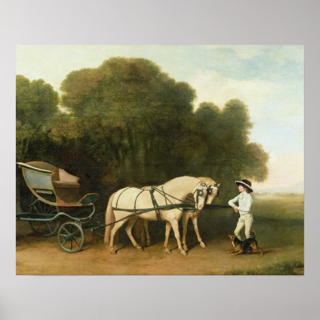 Affiches George Stubbs | A Phaeton with a Pair of Cream (Devant)