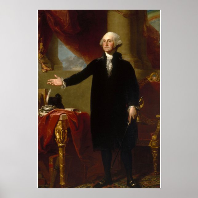 Affiches George Washington par Gilbert Stuart (Devant)