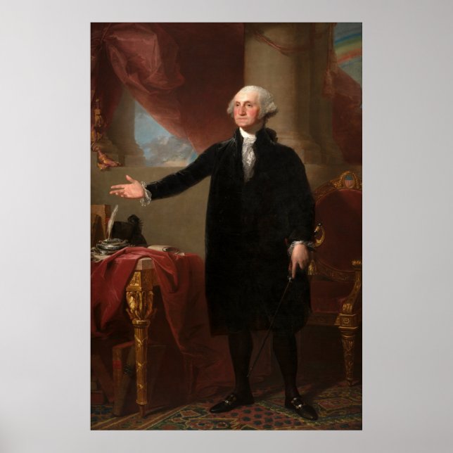 Affiches GEORGE WASHINGTON par Gilbert Stuart (Lansdowne) (Devant)