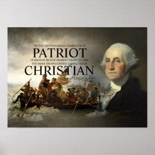 Affiches George Washington, patriote chrétien