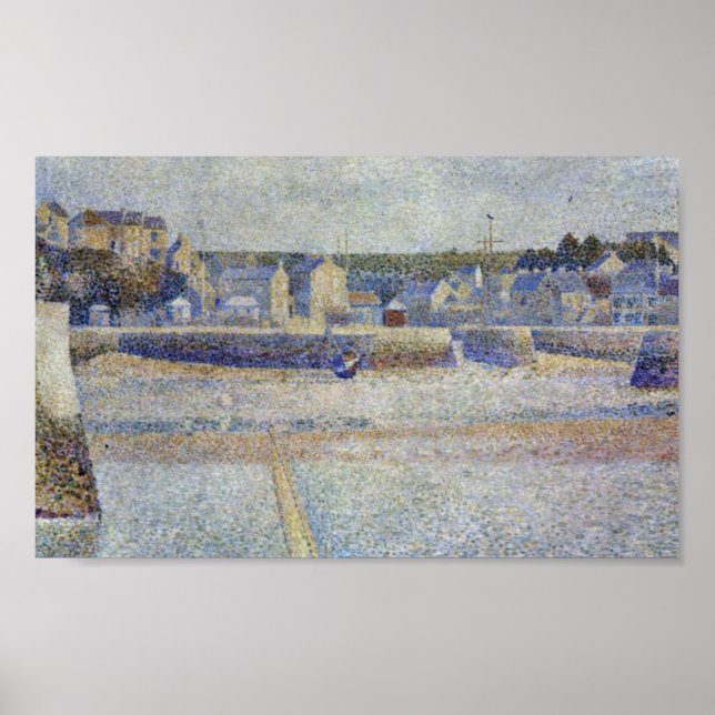 Affiches Georges Seurat - The outer harbor at low tide (Devant)