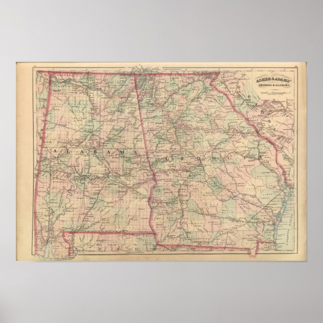 Affiches Géorgie et Alabama (Devant)