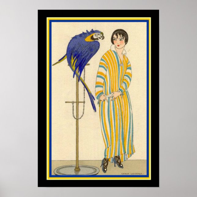 Affiches Gerda Wegener - 1914 Art Deco Fashion Ad-13x19 (Devant)