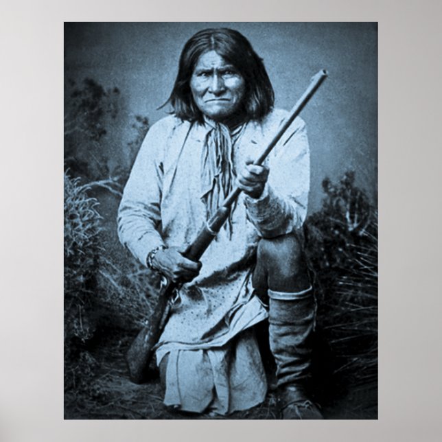 Affiches Geronimo avec fusil 1886 (Devant)