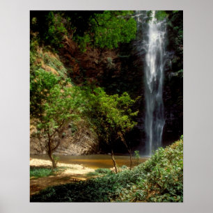 Affiches Ghana : chutes de Wli, également appelées chutes d