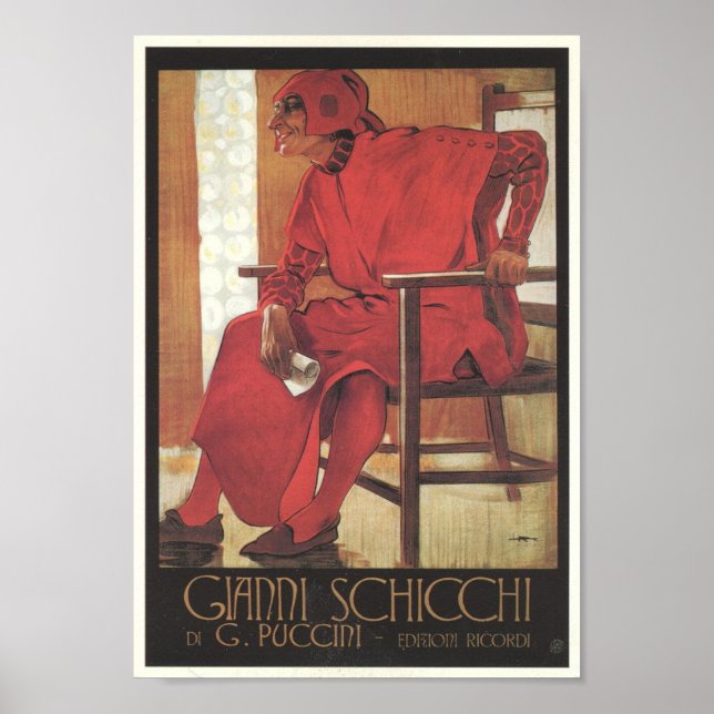 Affiches Gianni Schicchi Opera (Devant)