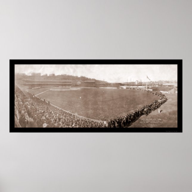 Affiches Giants Pirates Polo Grounds Baseball Photo 1905 (Devant)