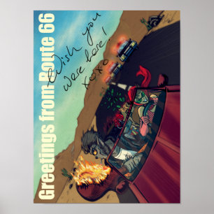 Affiches Ginny & Clutch (Salutations De La Route 66)