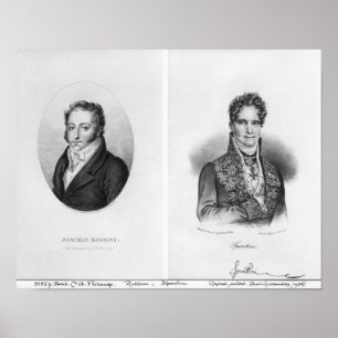 Affiches Gioacchino Rossini Gaspare gravé par