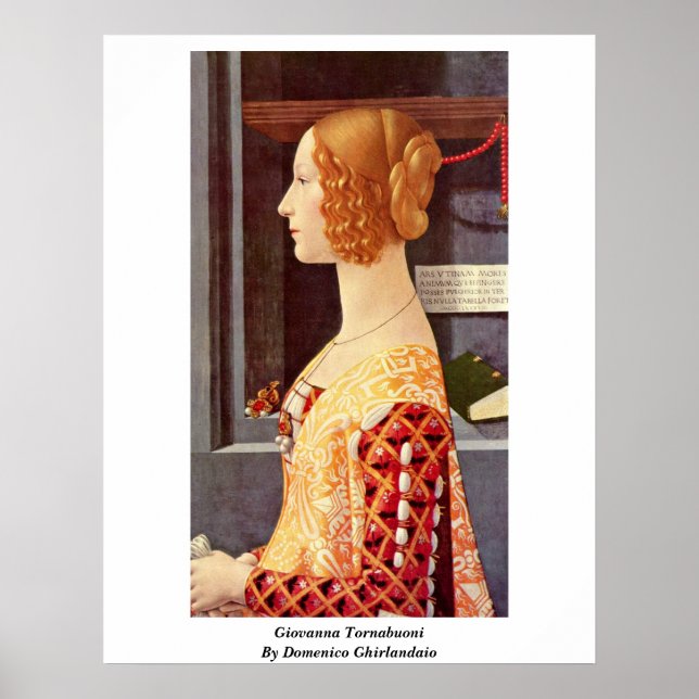 Affiches Giovanna Tornabuoni Par Domenico Ghirlandaio (Devant)