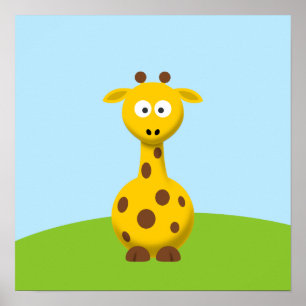 Affiches Giraffe de dessin