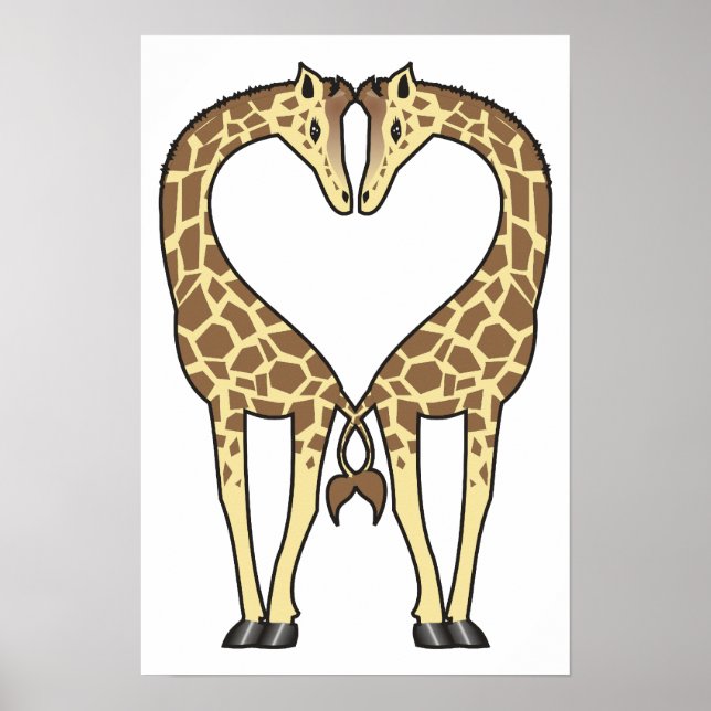 Affiches Giraffe Love (Devant)