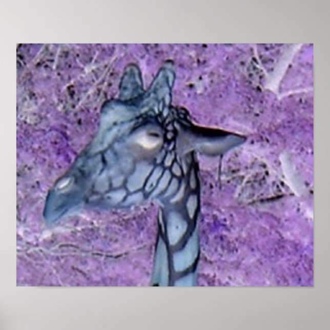 Affiches Giraffes pourpres (Devant)