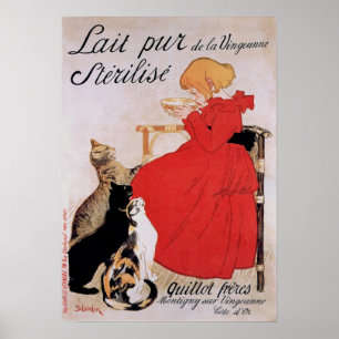 Affiches Girl with Cats, Alexandre Steinlen