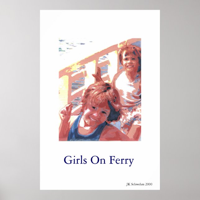 Affiches Girls On Ferry (Devant)