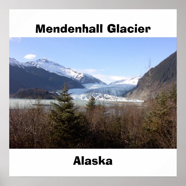 Affiches Glacier Mendenhall, Alaska (Devant)