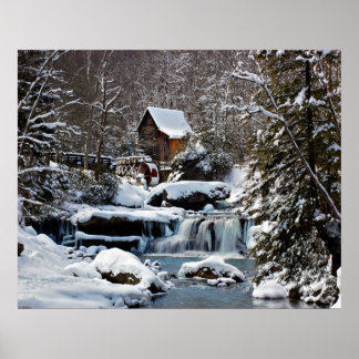 Affiches Glade Creek Gristmill hiver 2010