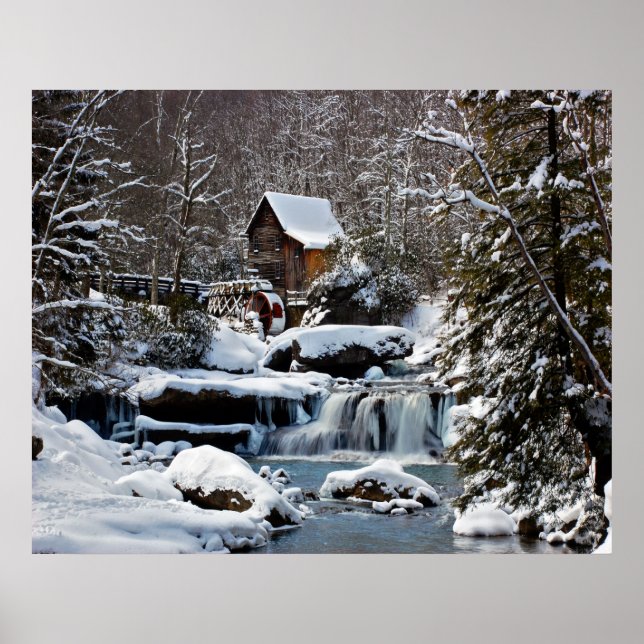 Affiches Glade Creek Gristmill hiver 2010 (Devant)