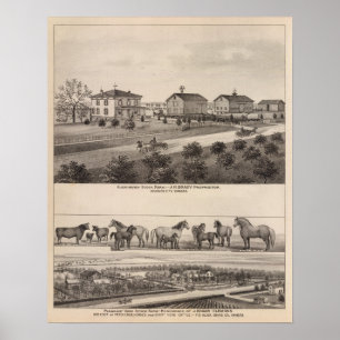 Affiches Glenhaven et vue agréable, le Kansas