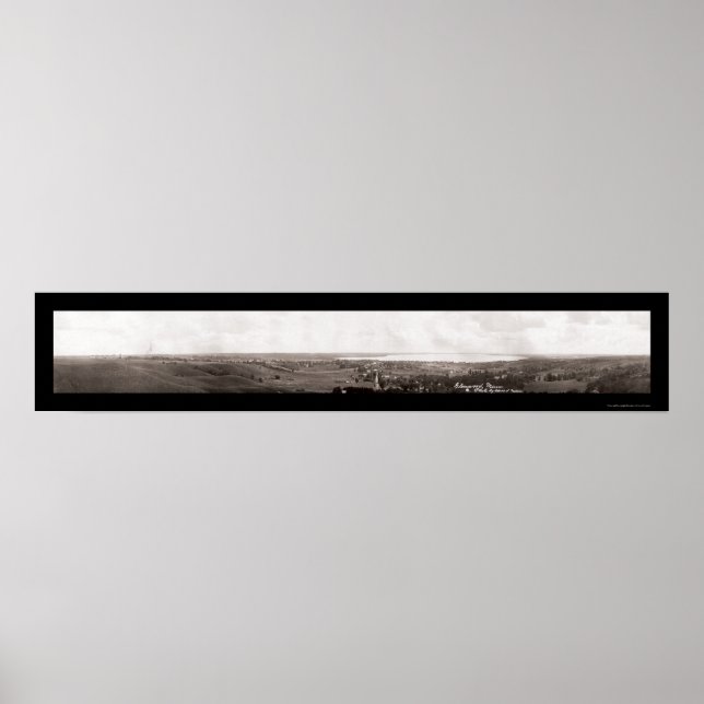 Affiches Glenwood MN Panorama Photo 1913 (Devant)