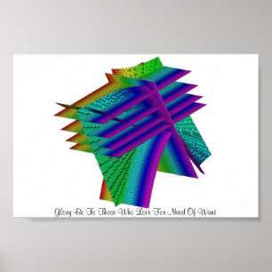 Affiches Gloire À Ceux Qui Aiment Le Besoin De Vouloir