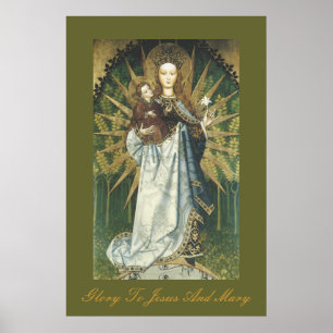 Affiches Gloire à Jésus et à Marie
