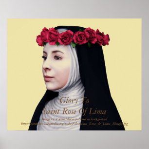 Affiches Gloire À Saint Rose De Lima