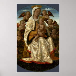 AFFICHES GLORY TO JESUS AND MARY