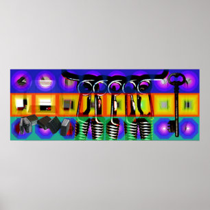 Affiches GMT 24 Heures Project Pop Psychedelic Frames 2 P