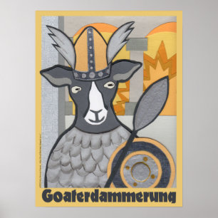 Affiches Goaterdammerung : Le crépuscule des chèvres