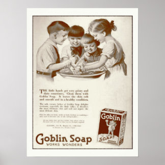 Affiches Goblin Soap Vintage Magazine Ad Retro