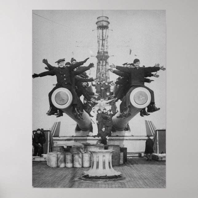 Affiches "Gobs" et "Guns on the USS Texas (Devant)