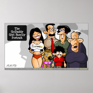 Affiches GoDaddy Portrait de famille pour filles