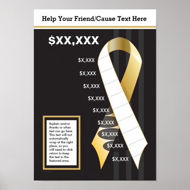 Affiches Gold Ribbon (Devant)