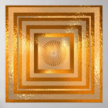 Affiches GOLD Sparkle Mandala<br><div class="desc">Profitez de l'énergie et de la pureté holistique que l'or représente. Apportera richesse et bonheur. Gardez-vous en santé et en énergie. Offrez-le à quelqu'un que vous aimez. Gardez l'étalon or en vie.</div>