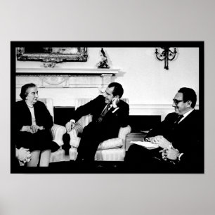 Affiches Golda Meir, président Nixon et Henry Kissinger