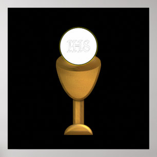 Affiches Golden Chalice and Host