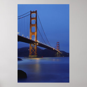 Affiches Golden gate bridge la nuit