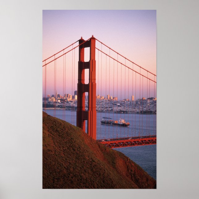 Affiches Golden Gate Bridge ; San Francisco ; Californie ; (Devant)