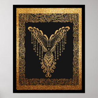 Affiches Golden Phoenix Elégance
