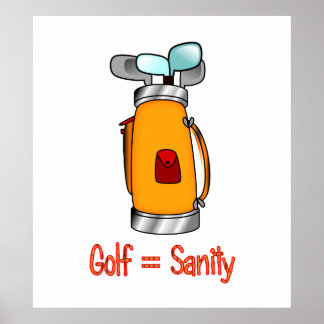 Affiches Golf = Sanité