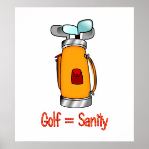 Affiches Golf = santé d'esprit