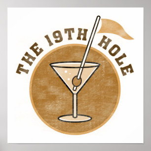 Affiches Golf T-shirts et cadeaux 19th Hole