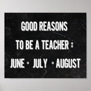 Affiches Good Reasons To Be A Teacher