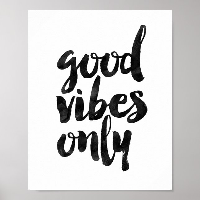 Affiches Good Vibes uniquement (Devant)